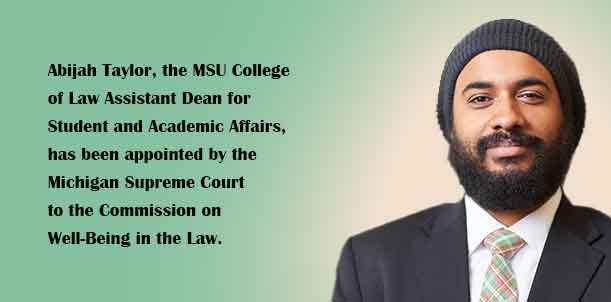 MSU Law Assistant Dean continues his work on lawyer well-being 